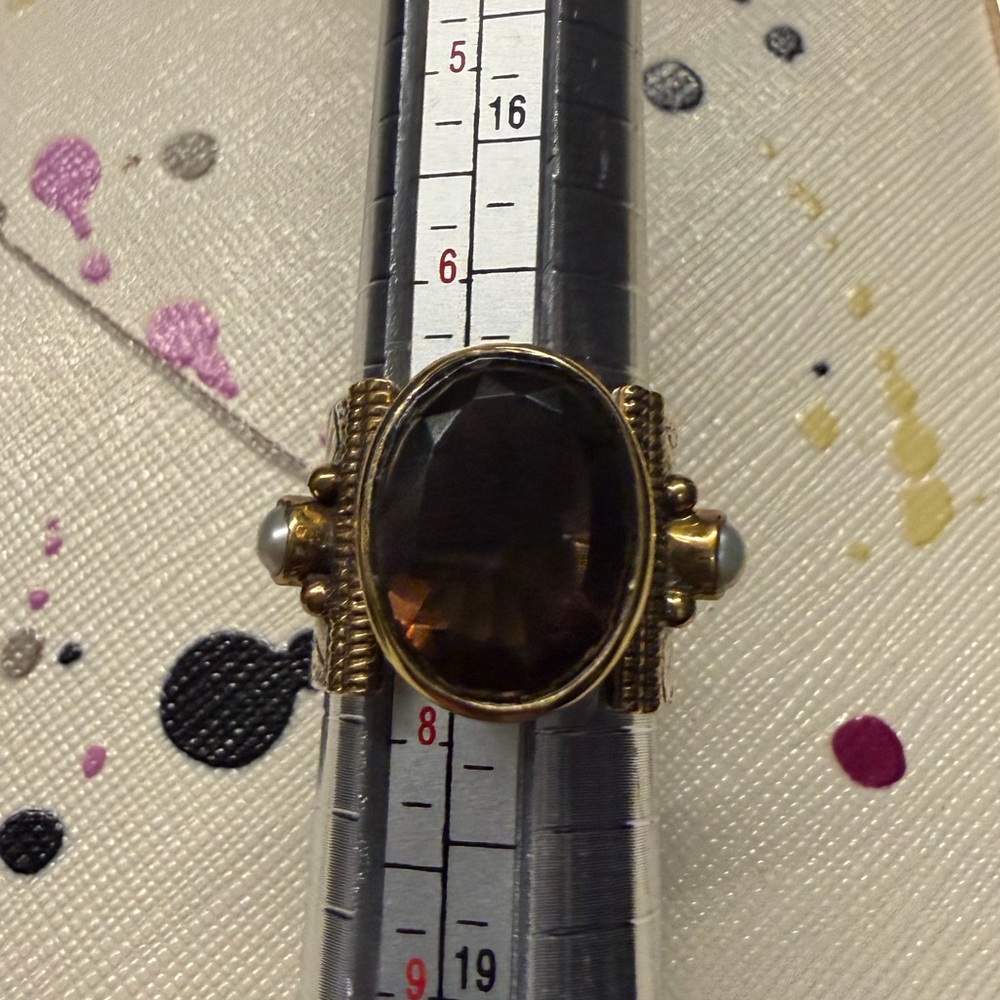 Elegant natural smoky quartz Ring - Picture 6 of 13